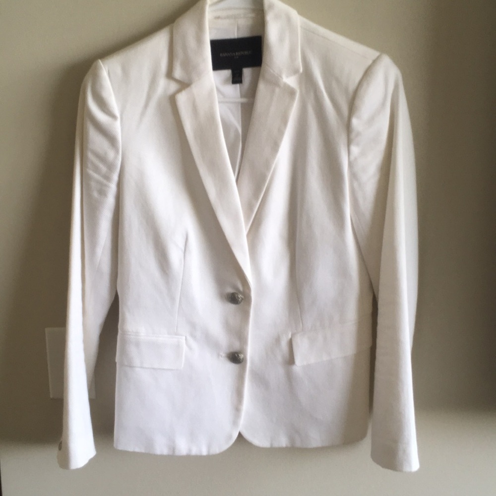 white banana republic blazer